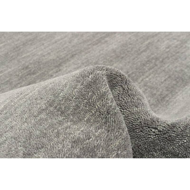 ECARPETGALLERY Hand Loomed Kashkuli Gabbeh Grey Wool Rug - 4'0 x 5'8