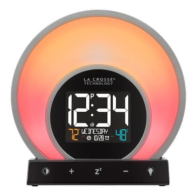 La Crosse Technology Soluna C79141 Mood Light Alarm with Temperature & Humidity