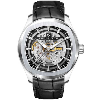 Christian Van Sant Men's Romeo Black Dial Watch - CV9500 - 6 (36)