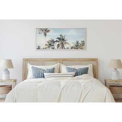 Kate and Laurel Sylvie Coco Palm Frame Canvas by Creative Bunch Studio