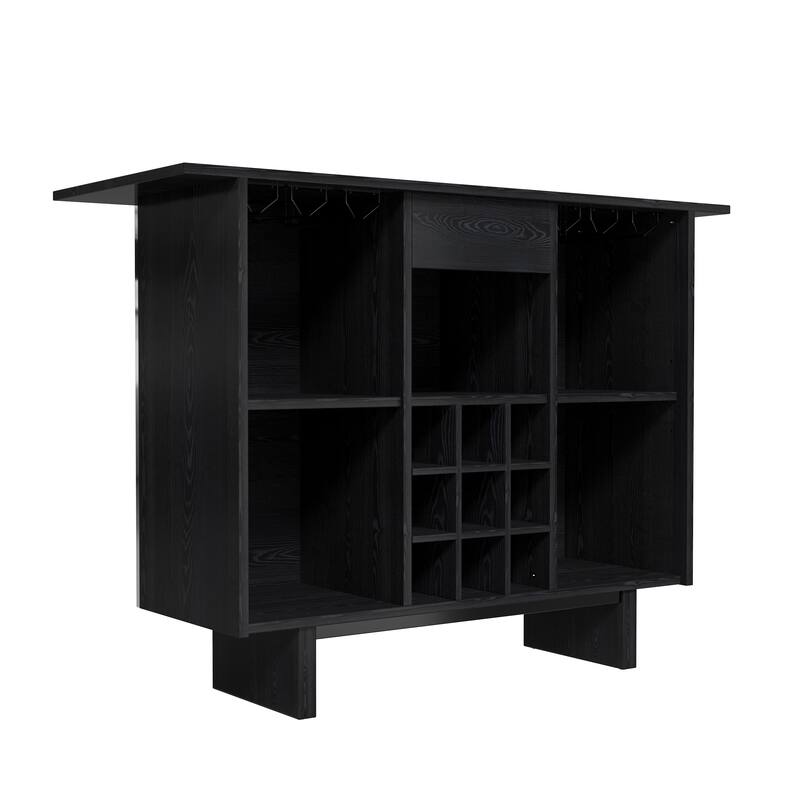 Wine Bar Cabinet Kitchen Sideboard Buffet Cabinet with Wine Rack and Drawers