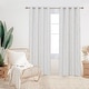 preview thumbnail 101 of 113, Deconovo Gold Line 52 Width Curtain Panel Pair (2 Panel) 52Wx84L Inch - Greyish White