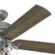 preview thumbnail 8 of 15, Hunter 52" Shady Grove Ceiling Fan with LED Light Kit/ Pull Chain, Standard or Flush Mount - Casual, Transitional
