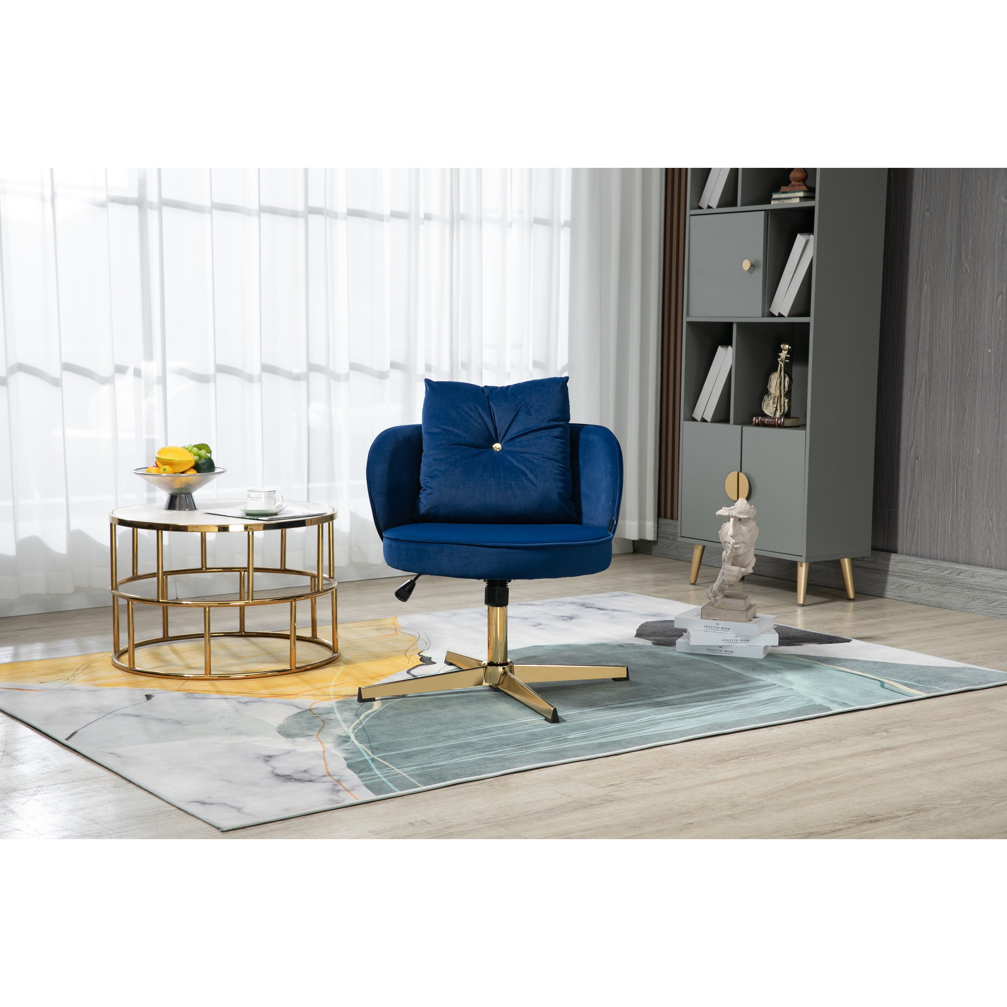 Small shop navy chair