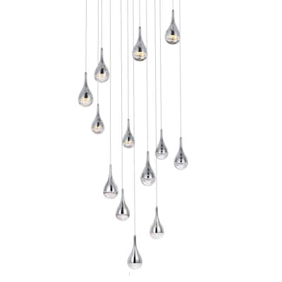 Elegant Lighting 3813D30 Amherst 13 Light 30" Wide LED Chandelier