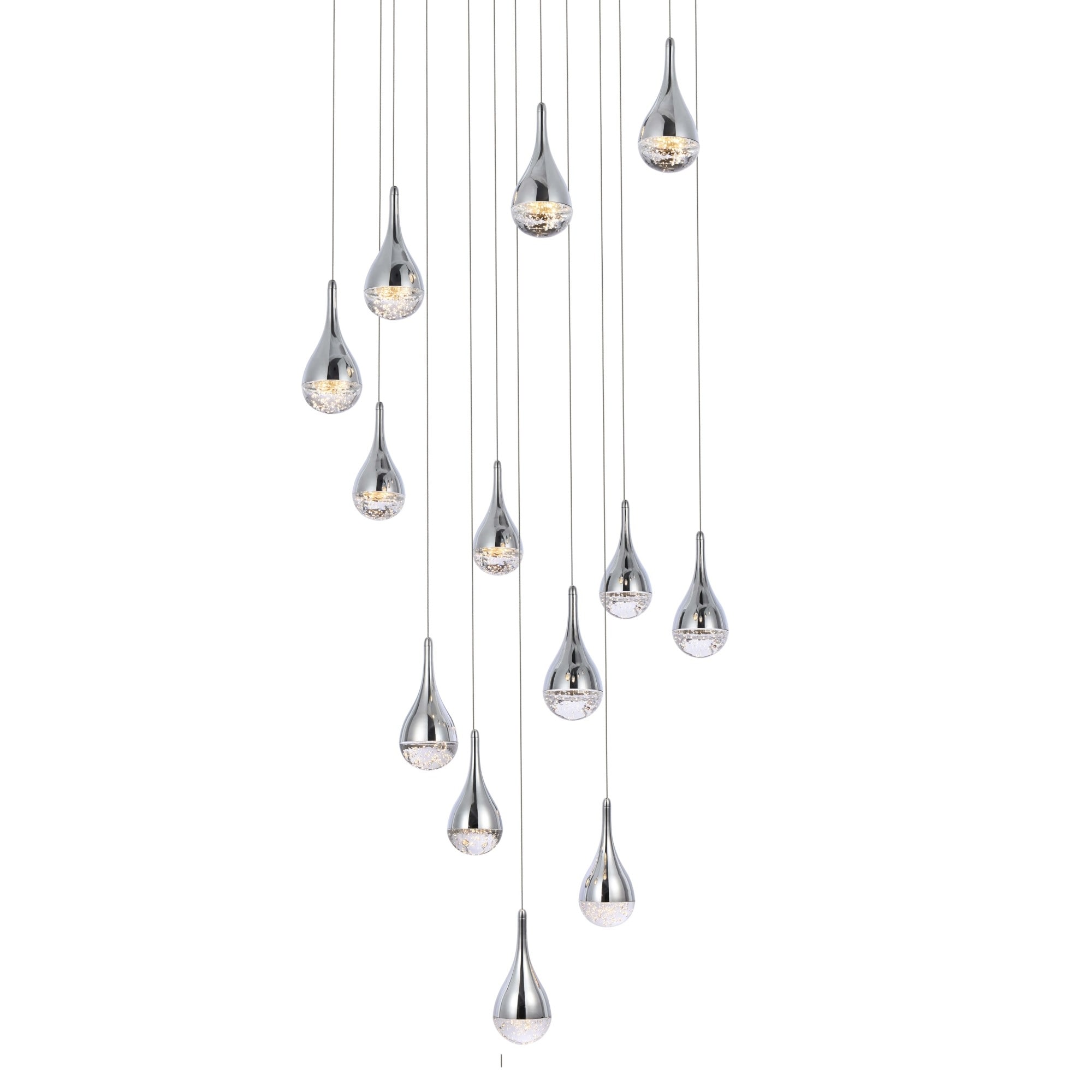 Elegant Lighting 3813D30 Amherst 13 Light 30" Wide LED Chandelier