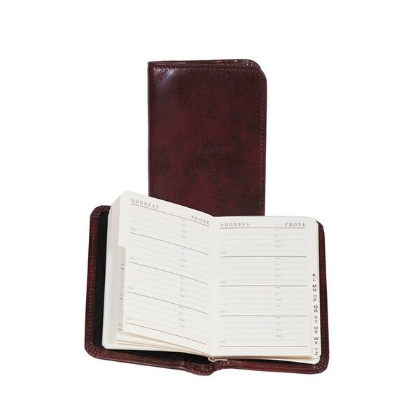 Scully Western Address Book Leather Personal 3 x 4.75 - Mahogany. Opens flyout.