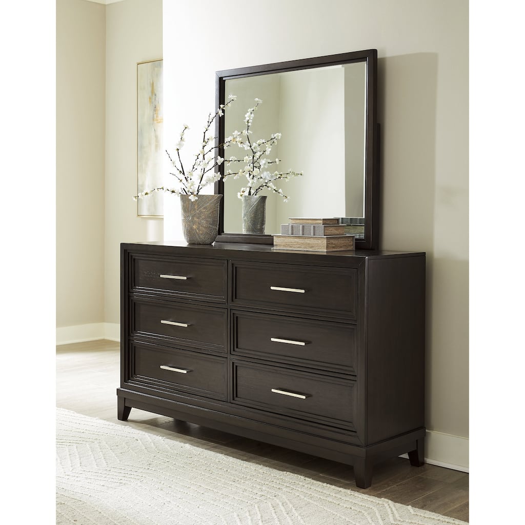 Signature Design by Ashley Neymorton Brown Dresser and Mirror