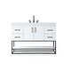 preview thumbnail 26 of 134, Lennox 48 - 60 Inch Single Bathroom Vanity White - 48"