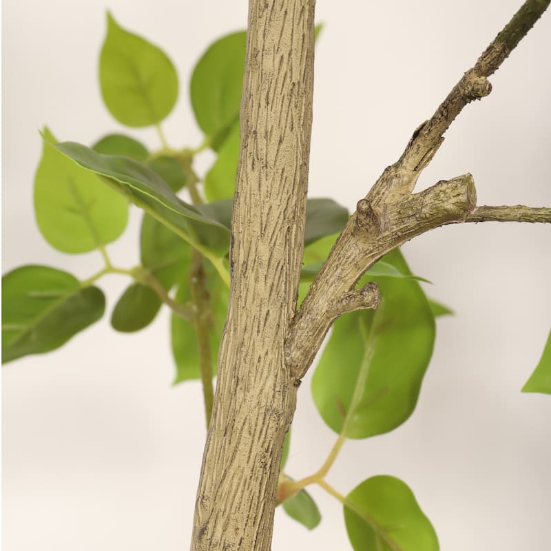 6FT Artificial Bougainvillea Tree, Realistic Fake Flowering Tree for Indoor Home Office Decor, Potted Faux Plant, 1pc/set