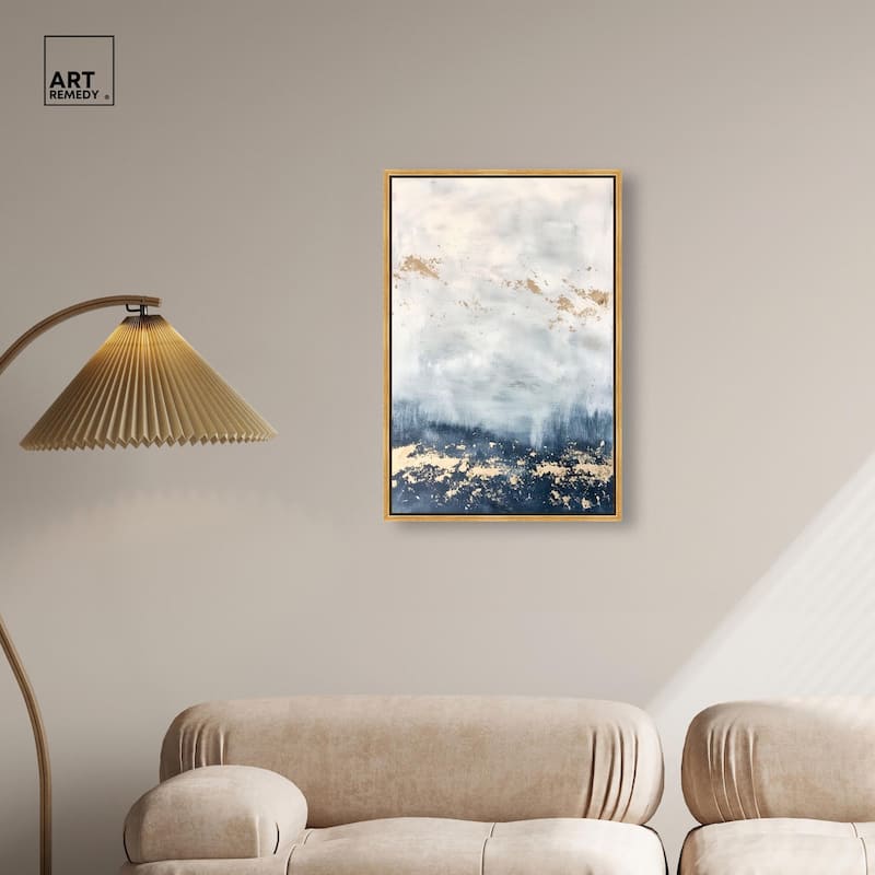 Ocean's Gold Hues II Canvas by Art Remedy