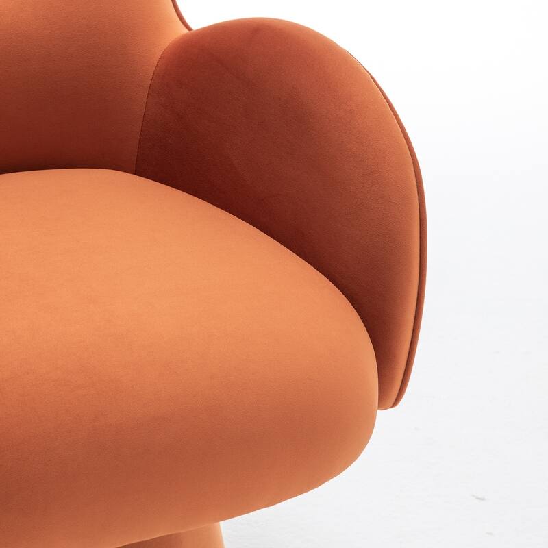 SEYNAR Modern Glam Velvet 360 Degree Swivel Armchair
