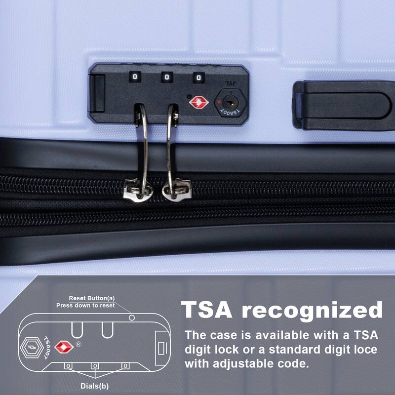 luggage sets 3 piece,carry-on luggage with wheels,check in luggage,28/24/20 inch luggage,tsa approved lock,hardshell suitcase