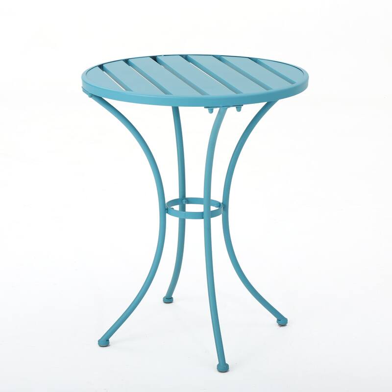 Roomfitters 3-Piece Metal Bistro Set, Outdoor Patio Table and Chairs for Garden, Balcony or Deck