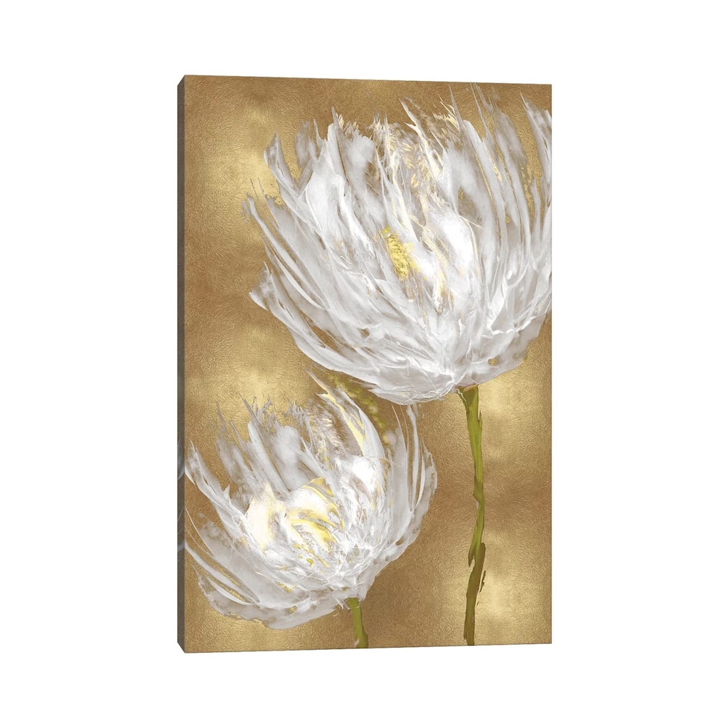 iCanvas "Tulips on Gold II" by Vanessa Austin Canvas Print
