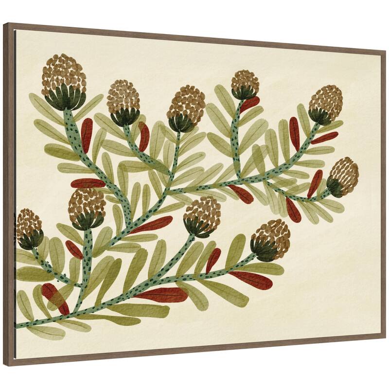 Kate and Laurel Natures Charm No. 2 by Nikita Jariwala Framed Canvas Wall Art Print - 38 x 28