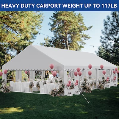 20x40Ft. Outdoor White Canopy Gazebo Party Tent Wedding Event Shelter - 20*40Ft