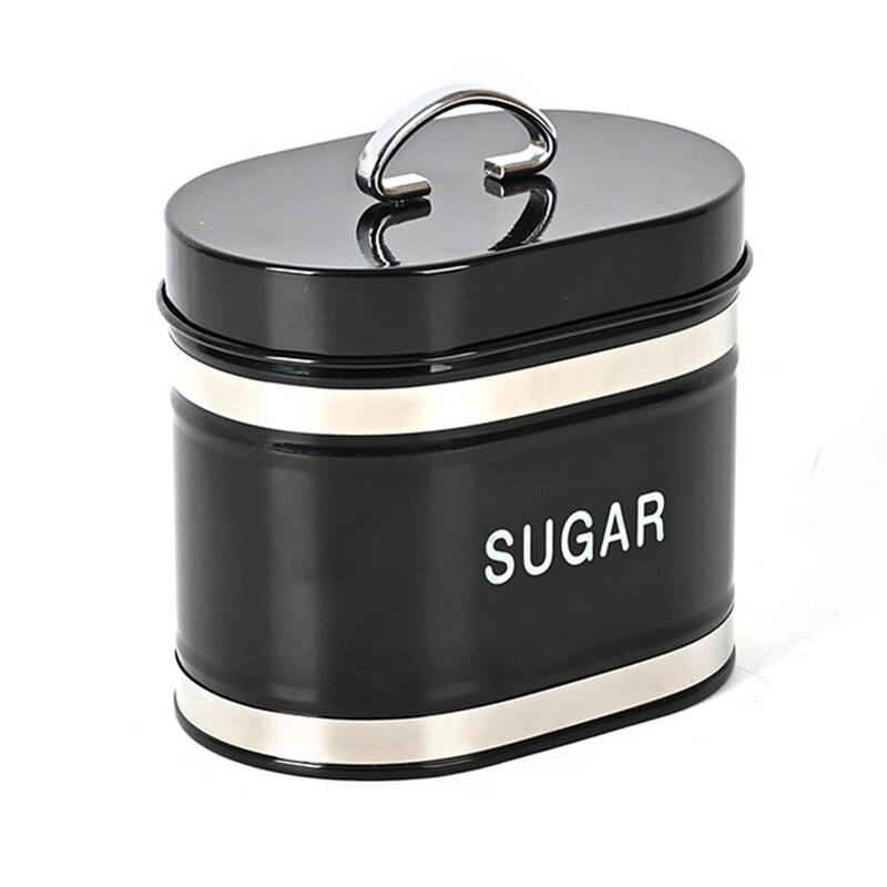 Kitchen Metal Bread/Coffee/Sugar/Tea Storage Bin - Sugar Storage Bin