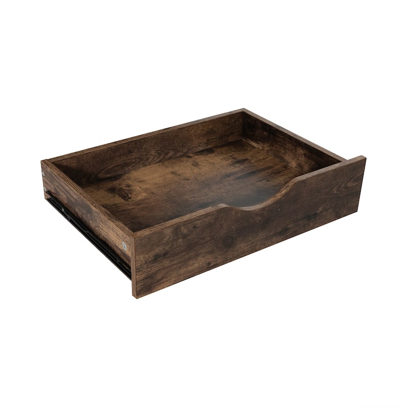 Narrow Wooden 9-Drawer Cabinet with Smooth-Glide Drawers and Top Storage Shelf