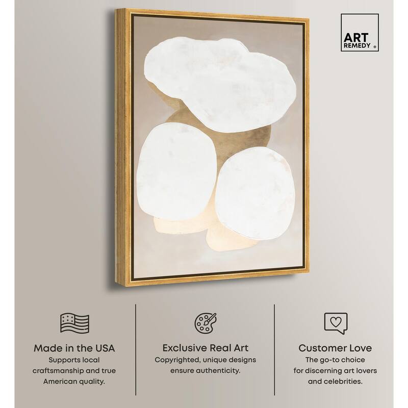Stacked Stones II Canvas by Art Remedy