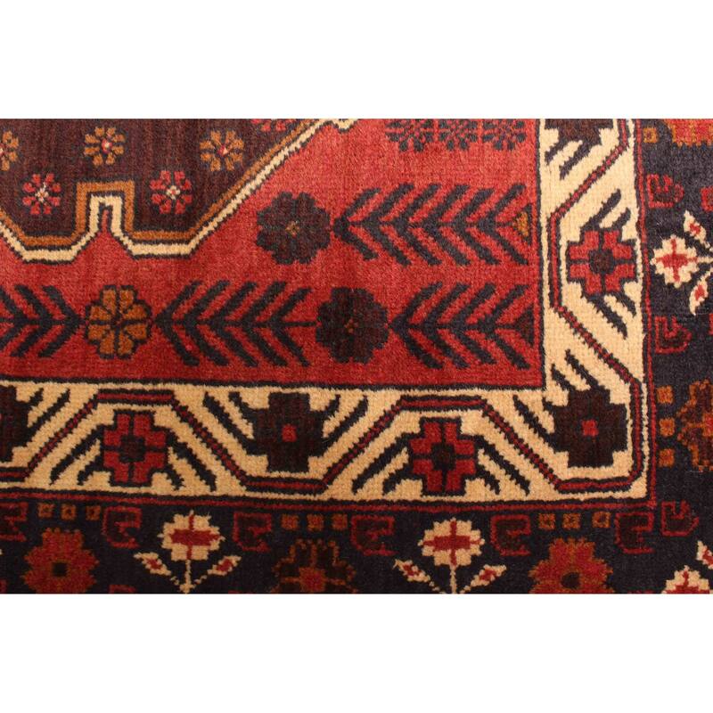ECARPETGALLERY Hand-knotted Teimani Red Wool Rug - 2'8 x 4'2