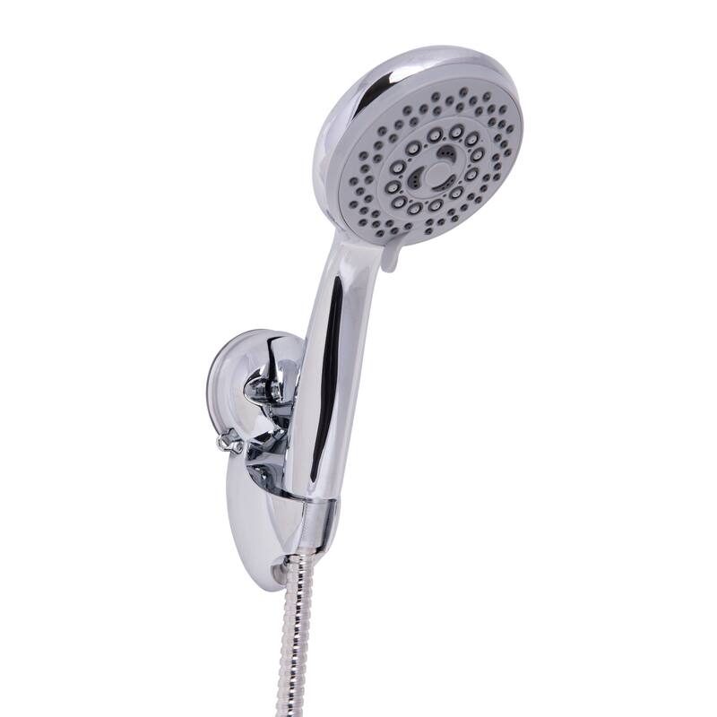 Bath Bliss 5 Function Luxury Dual Shower Head in Grey - 3.93" Rd x 9.5"