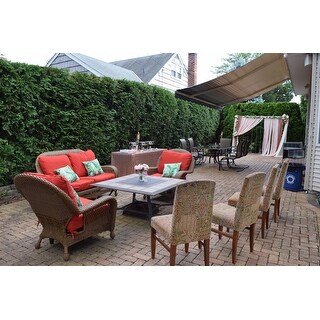 Havenside Home Elmington Deep Seat 25-inch x 47-inch Outdoor Back and Seat Cushion Set - 25 w x 47 l