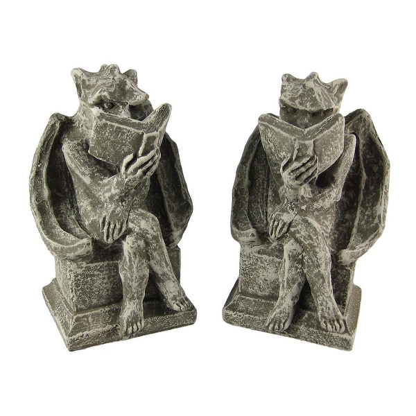 Cool Bookworm Gargoyle Book Ends Bookends Reading. Opens flyout.