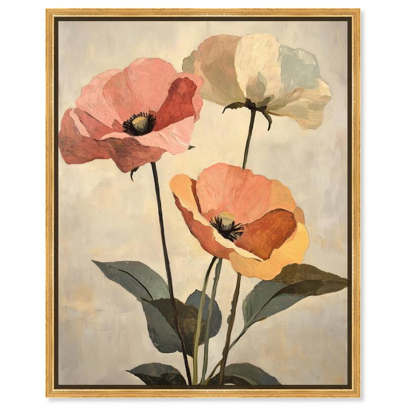 Blush and Ochre I Canvas by Art Remedy - Gold - 16" x 20"