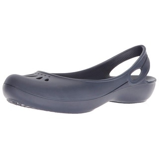 crocs thea slingback flats black