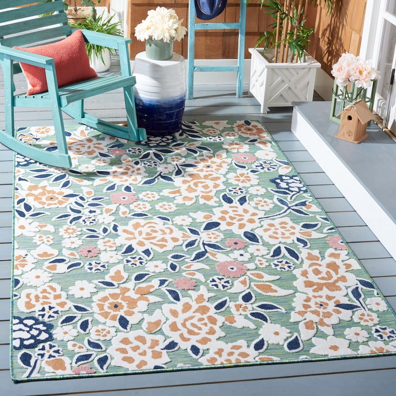 SAFAVIEH Cabana Cassie Indoor/ Outdoor Waterproof Transitional Rug