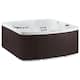 Option Arctic White Shell with Espresso Cabinet