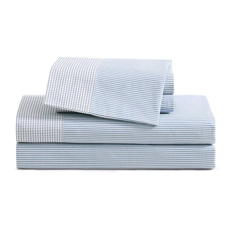 Tommy Hilfiger Printed Cotton Percale Sheet Set