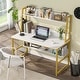 preview thumbnail 17 of 39, 47" Computer Desk with Hutch and Bookshelf