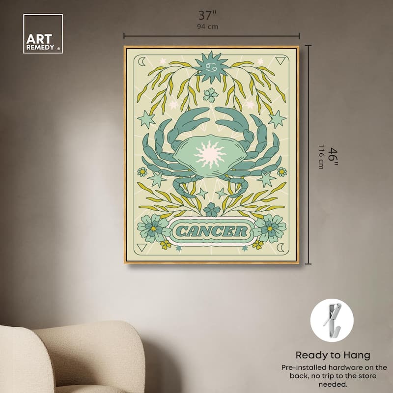 Cancer Stars Card Canvas by Art Remedy