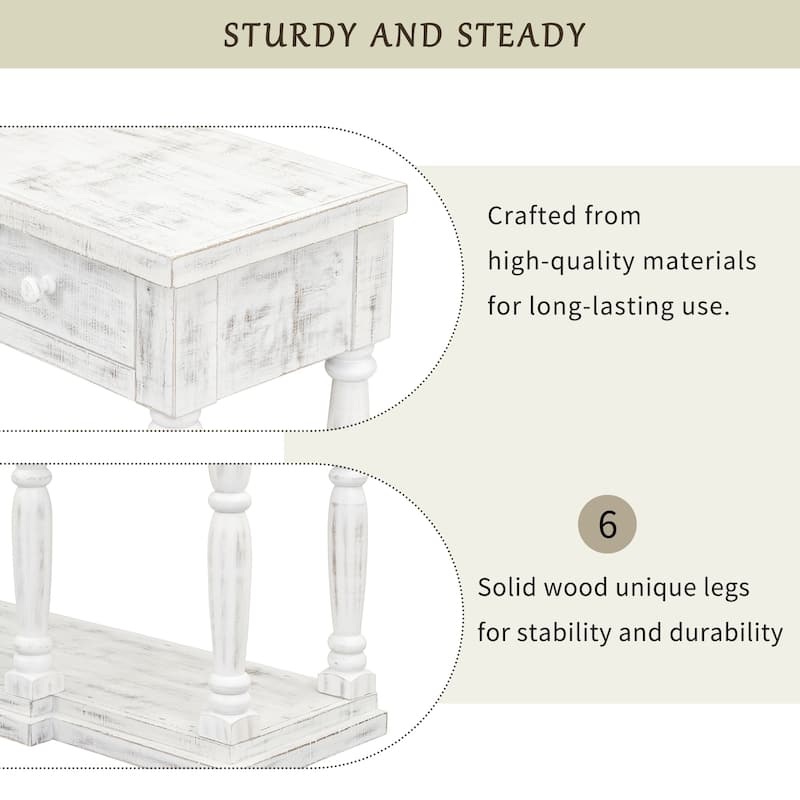 Modern Country Style Console Table for Hallways, Living Rooms, and Bedrooms