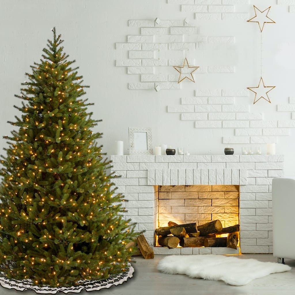 National Tree Company 6.5 ft. Noble Fir Tree with Clear Lights - 6.5 Foot