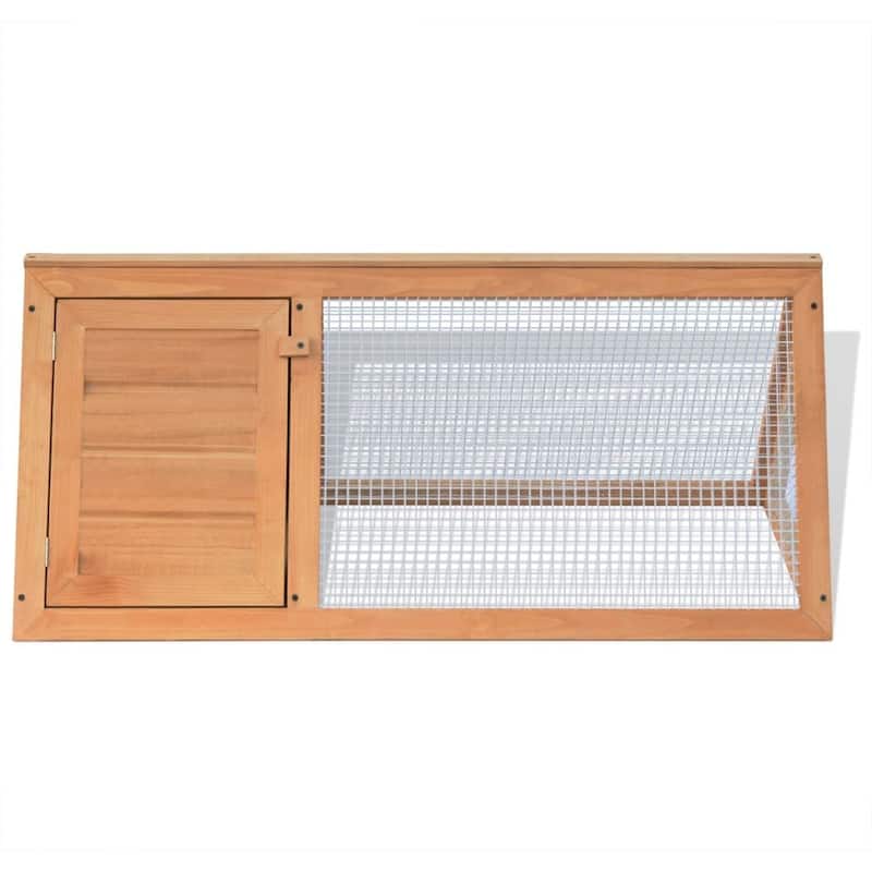 vidaXL Animal Rabbit Cage Wood - 38.6" x 19.7" x 16.1"