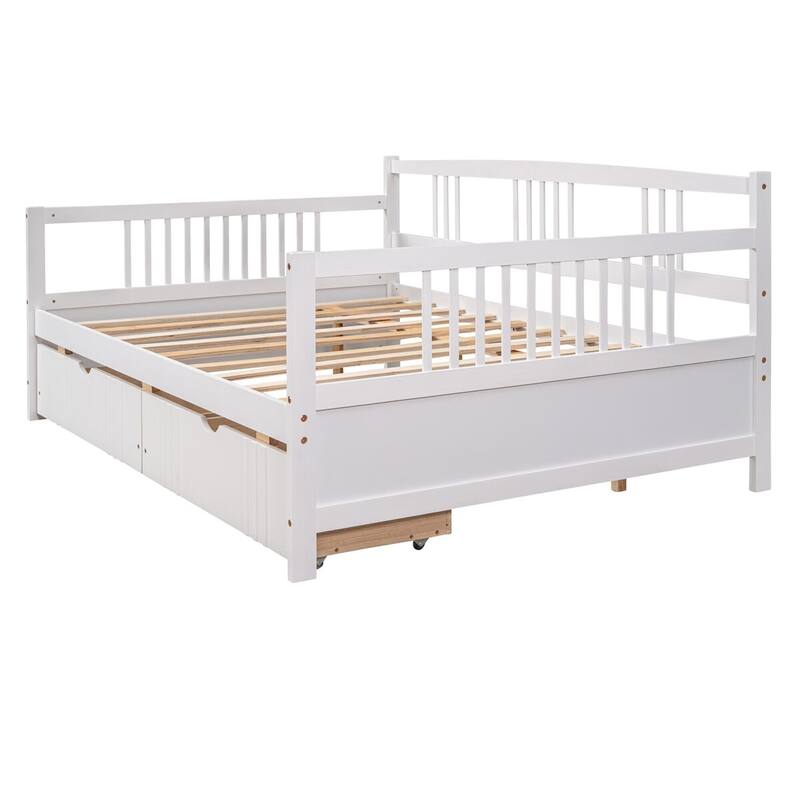 Merax Wood Daybed with Two Drawers