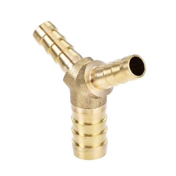 Joywayus Brass Pipe Fitting Y Shaped 1/2 Female x 1/2 Female x 1/2 Male Connector 3-Way Fitting Coupler Adapter 
