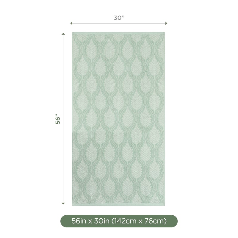 Martex Restore Fern Ogee Sage Bath Towel