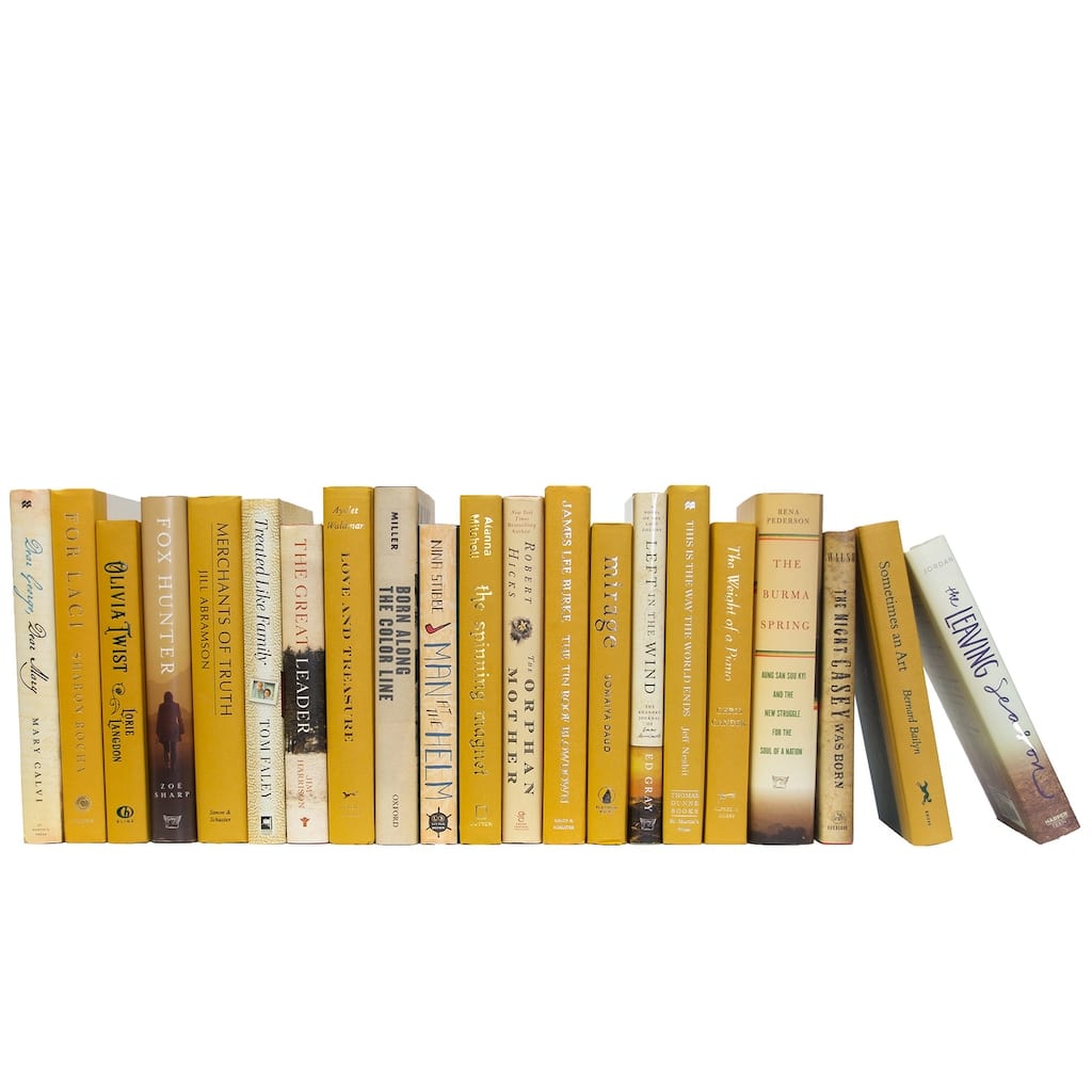 Books Yellow Decorative Accessories: Goldenrod Color By The Foot