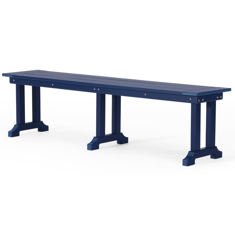 Laguna Hdpe All Weather Outdoor Patio 65" Bench