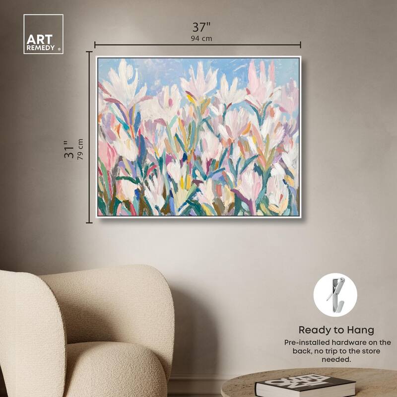 Morning Mist Bloom II Canvas by Art Remedy