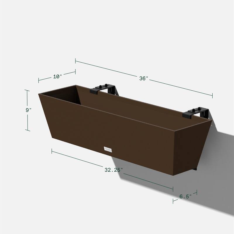 Pure Series Railing Window Box Planter
