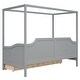 preview thumbnail 15 of 16, Grey Wooden Canopy Daybed with 3 in 1 Storage Drawers,Twin