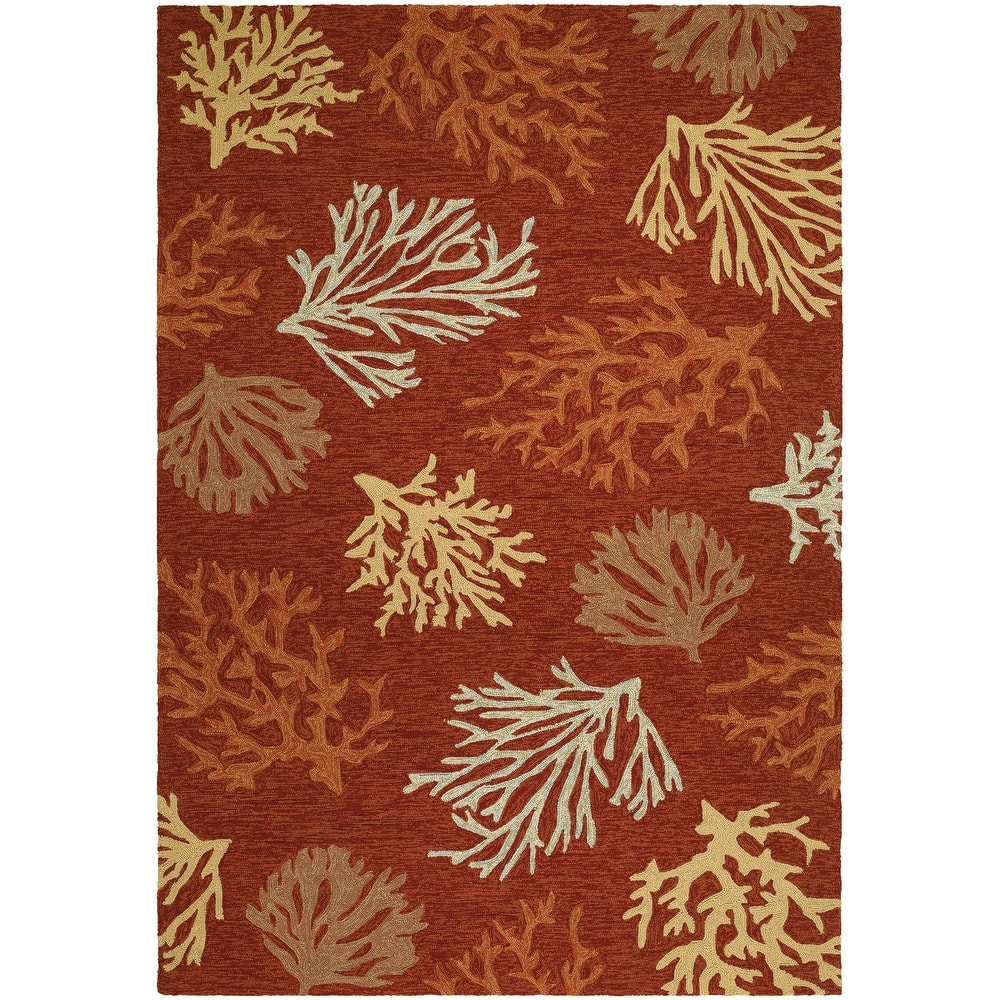 Picadilly City of the Sea Terracotta Indoor/ Outdoor Area Rug