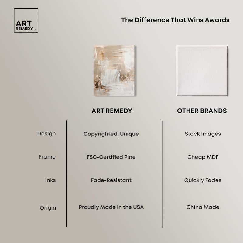 Latte Layers II Canvas by Art Remedy, Gallery Wrapped