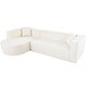preview thumbnail 36 of 41, Roomfitters Modern Sectional Sofa with Curved Design, Luxurious Chenille Fabric, Two Throw Pillows, L-Shaped Modular Couch