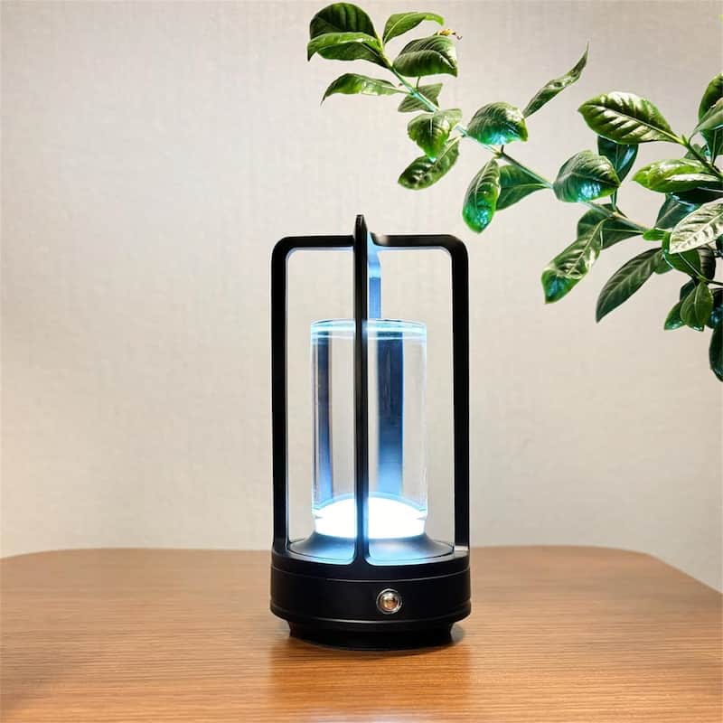 4000 mAh Rechargeable Outdoor Table Lamp Cordless - black